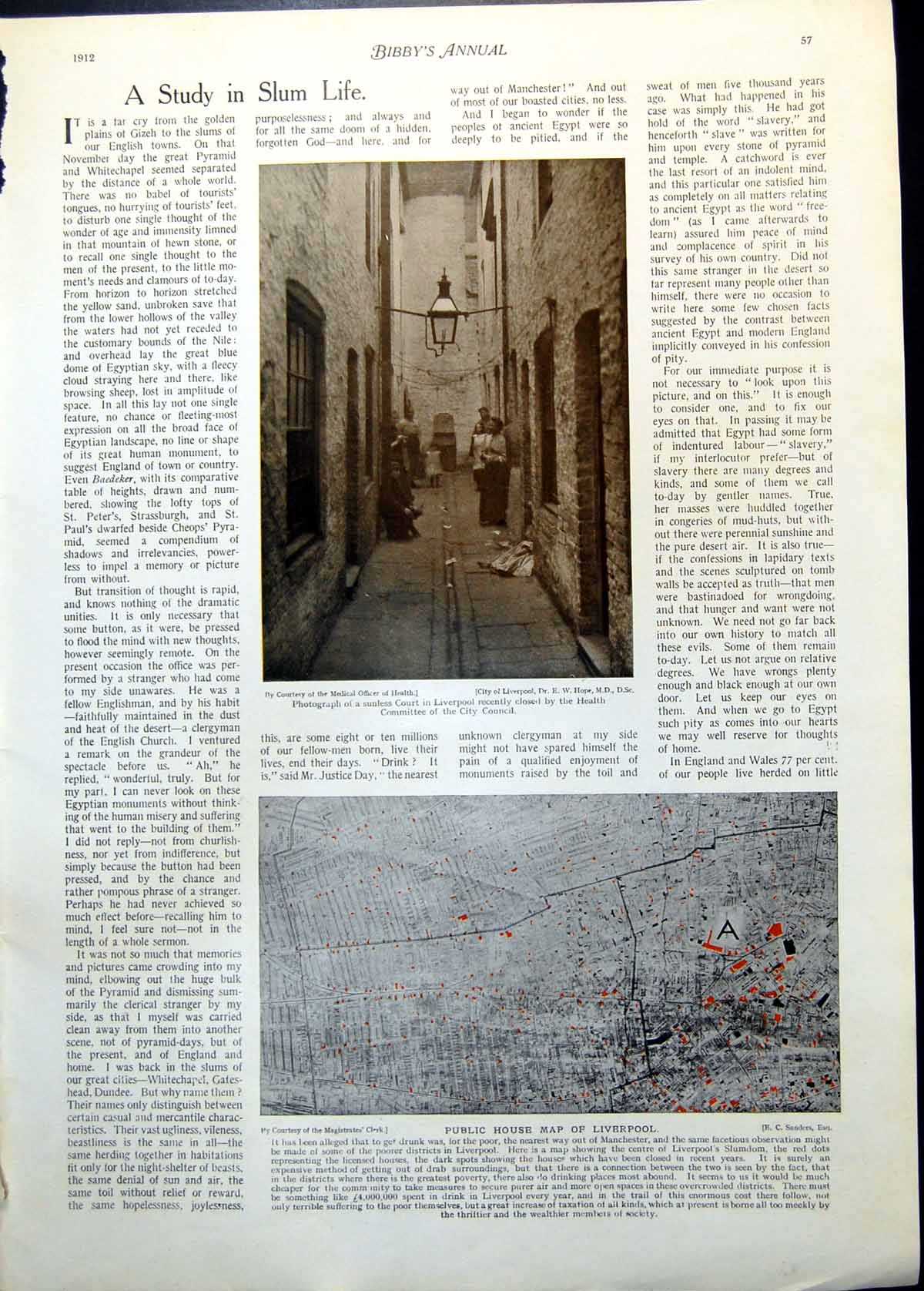 Old Sunless Court Liverpool Map Public Houses Harvesters J Dupre 1912 20th
