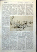 Antique Print Angler'S Bridge On The Wandle Infant Jesus Asleep Manger 1922