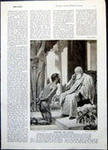 Antique Print Prisoner And Justice Gunning King The Sower Aime Perret 1922 20th