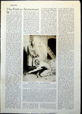 Antique Old Print Man With Muck Rake Wm. Strang Le Mendiant The Beggar 1922