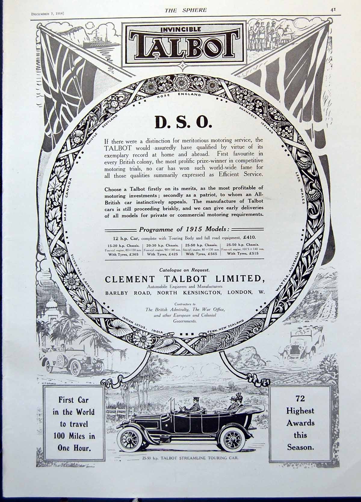 Old Talbot Advert Russian Childrens' Stories Moujik Leaves Home 1914 20th