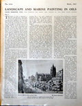 Antique Old Print Norwich Market Place C Muncaster From Oil Watercolour 1947 0