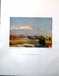 Antique Print Avon Valley At Melksham Wiltshire Lord Methuen From Oil 1947 20th