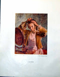 Original Old Vintage Print At The Mirror B Fleetwood-Walker Lake Editor 1947 0