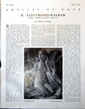 Antique Old Print Model'S Throne B Fleetwood-Walker Auntie Jill Studies 1947 0