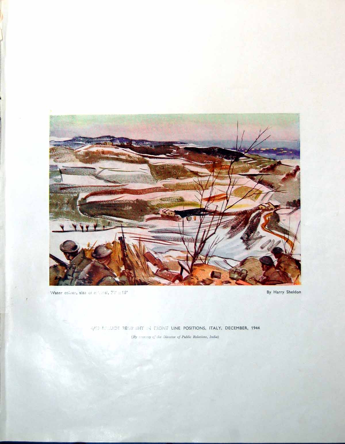 Old 4/10 Baluch Regiment Italy Harry Sheldon Gurkha Snow Patrol 1947 0