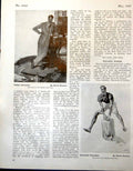 Old Print Fashion Sport Illustrations C Bowmar Suit Study Leapfrog 1947 0 20th