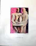 Antique Old Print Study Marble Carving Frank Dobson Haystacks Editor 1947 0 20th