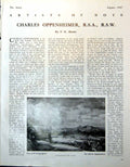 Antique Old Print City Dreaming Spires Charles Oppenheimer Galloway Dam 1947