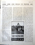 Antique Old Print Windsor Poster We Spradbery Two Mills Outwood Service 1947