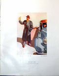 Antique Old Print Man About Town Cb Bowmar Swan Hotel SouthwN Wallis 1947 20th
