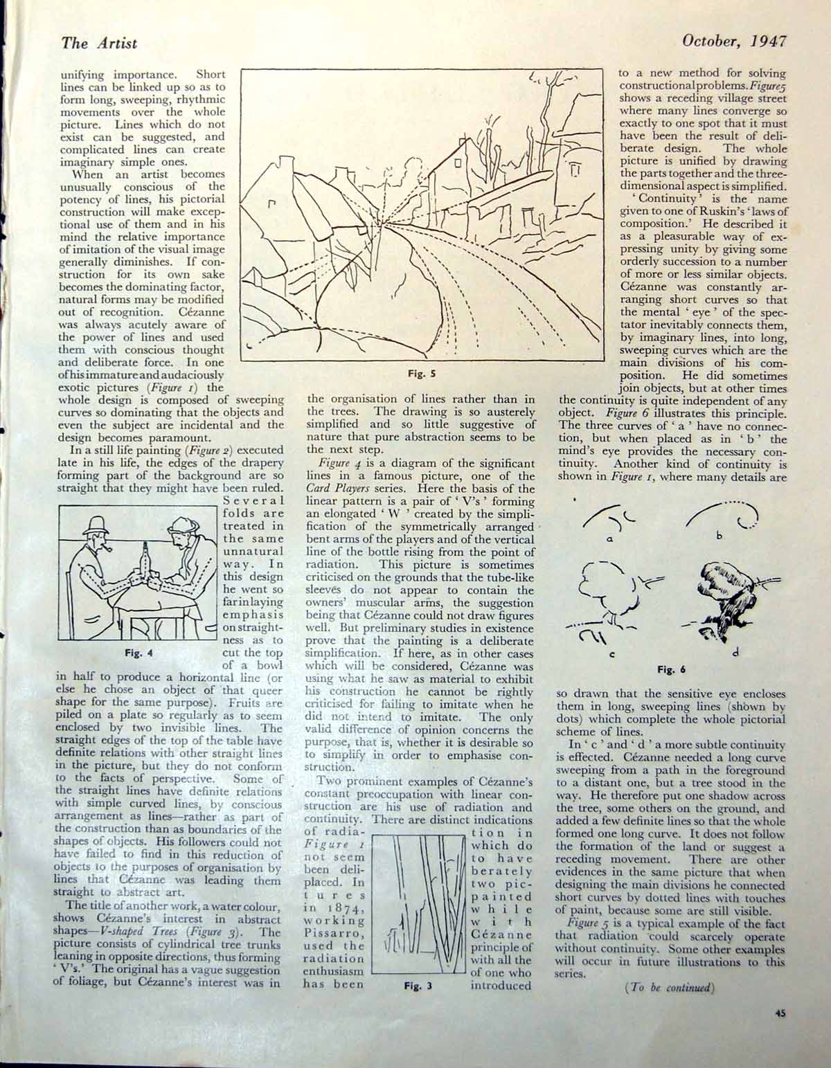 Old Print Elements Construction Neptune Children'S Illustration Kay 1947 20th