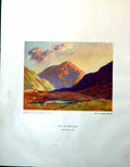 Antique Print Ben Lui Argyllshire Quick Colour Note W Douglas Macleod 1947 20th