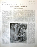Old Print Street Vendor Elisabeth Morris Interior Lamp Drawing Room 1947 20th