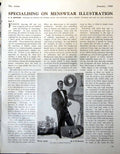 Antique Print Menswear Illustration Dinner Jacket Cb Bowmar At Epsom 1948 20th