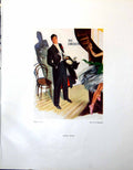 Old Print Stage Door Cb Bowmar Gentleman Ballerina Illustration Kay 1948 20th