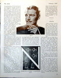 Antique Old Print Design Foyer Hotel R Myerscough-Walker Cabe Adullam 1948
