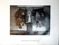 Antique Old Print Mural S Wall Buchieburn Church W Crosbie Scraperboard 1948