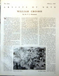 Antique Print Clydeside William Crosbie Gordon Inverary Church Trees 1948 20th