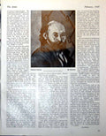 Antique Old Print Cezanne Chauve By Cezanne In Possession Tate Gallery 1948