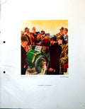 Antique Old Print Car Advert Illustration ArnTaylor Number Plate Horn 1948 20th