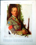 Print Maj Gen L Lipsett W Orpen Battered Trees Shell Fire Lieut C Barrand 1918