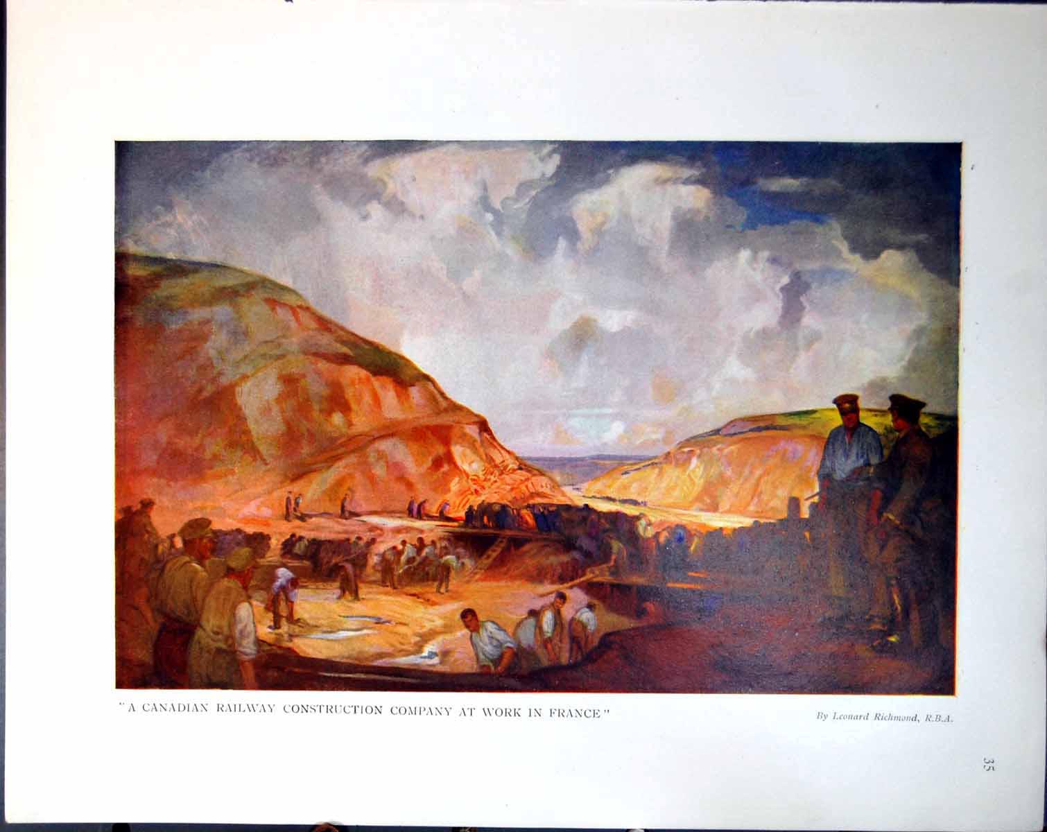 Old Canadian Rail Co France L Richmond View Canadian Camp M Cullen1918 20th