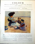 Old Print On Sands Woman Children E Johnson H A Barker Augustus John 1918 20th