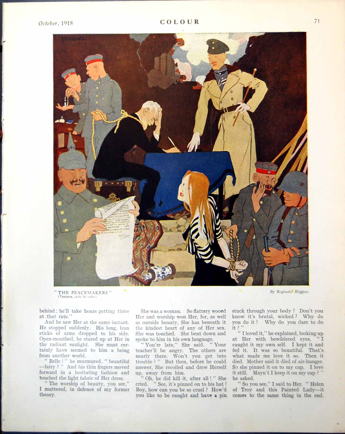 Old Peacemakers Reginald Higgins Grosvenor Arms Shaftsbury W Taylor1918 20th