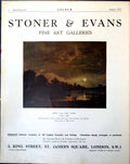 Old Stoner & Evans Aert Van Der Neer Moonlight Scene Figures Boats 1918 20th
