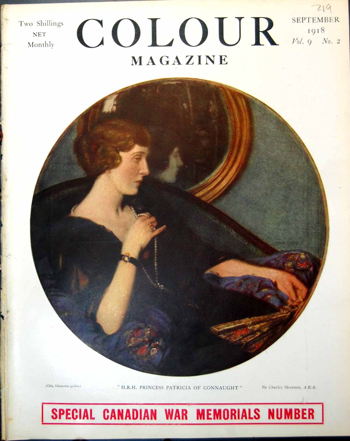 Old Vintage Print H R H Princess Patricia Connaught Charles Shannon 1918 20th