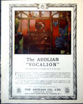 Antique Print Aeolian Vocalion Gramophone Case Distinctive Design Tone 1918