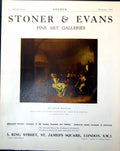 Old Stoner & Evans Men Women Seated Table Alehouse Jan Molinaer 1918 20th