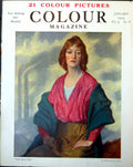 Old Mill Girl William Strang Woman Blouse Skirt Stole Round Shoulder1918 20th