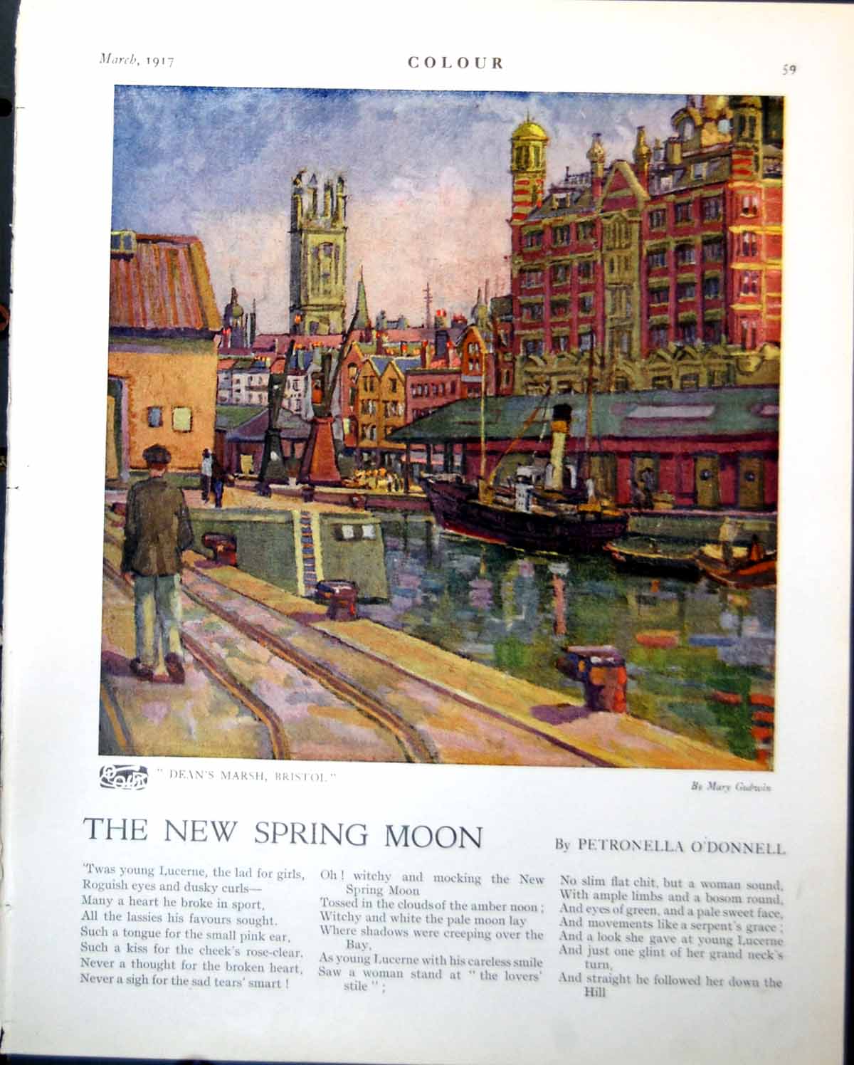 Old Deans Marsh Bristol Mary Godwin Souvenir Belgium Davis Richter1917 20th