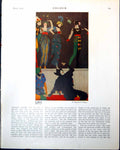 Original Old Vintage Print Dancers Stage Men Masks Katya Reginald E Higgins 1917