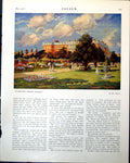 Antique Print Hampton Court Palace Alice Fanner Street Scene F Erskine 1917