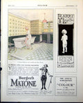 Old Print Bergers Matone Oil Paint Barri Layette London Baby Outfits 1917 20th