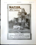 Old Napier Best Motor Carriages Proved Rac Tests D Napier London 1917 20th