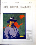 Antique Print Man Cravat Hat Gregory Brown Mirror Mighty World Cinema 1917 20th
