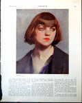 Old Print Bessy J Quinn Belgian Woman Child In Flight A Ost Belgian 1918 20th