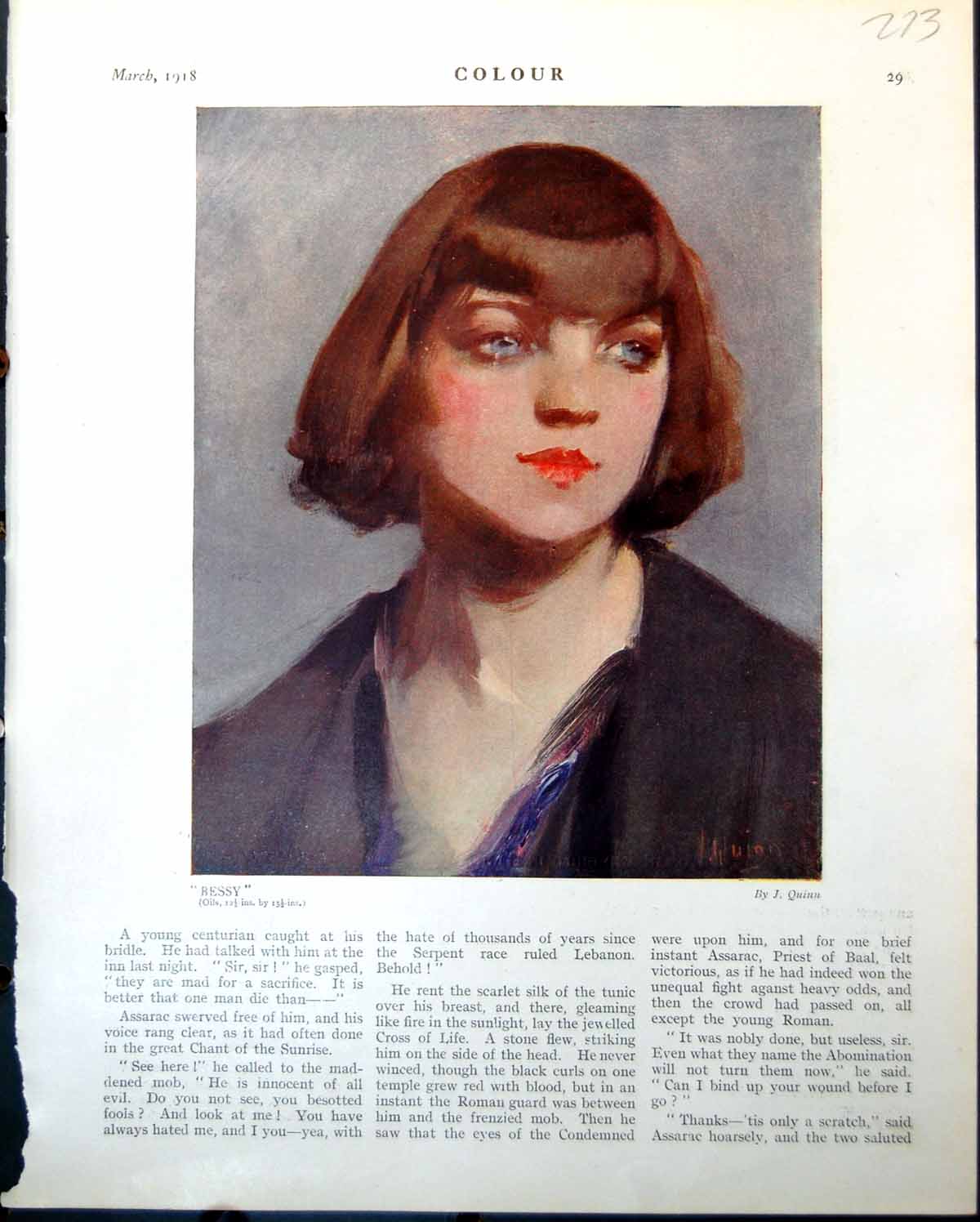 Old Print Bessy J Quinn Belgian Woman Child In Flight A Ost Belgian 1918 20th