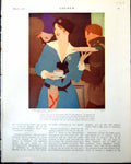 Old Print Siers Canteen R Higgins Broken Trees Wytschaete Paul Nash 1918 20th