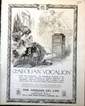 Old Vintage Print Aeolian Co London Vocalion Gramophone Modern Art 1918 20th