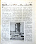 Old Beach Scene Building Boats People Harry Riley Corfe Castle 1948 0 20th