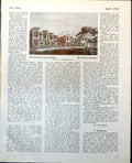Antique Print The Cube House Architecural Drawing R Myrescough-Walker 1948 20th