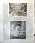 Antique Old Print Houses Under Snow Toilette G Melhuish Belgrave Square 1948 0