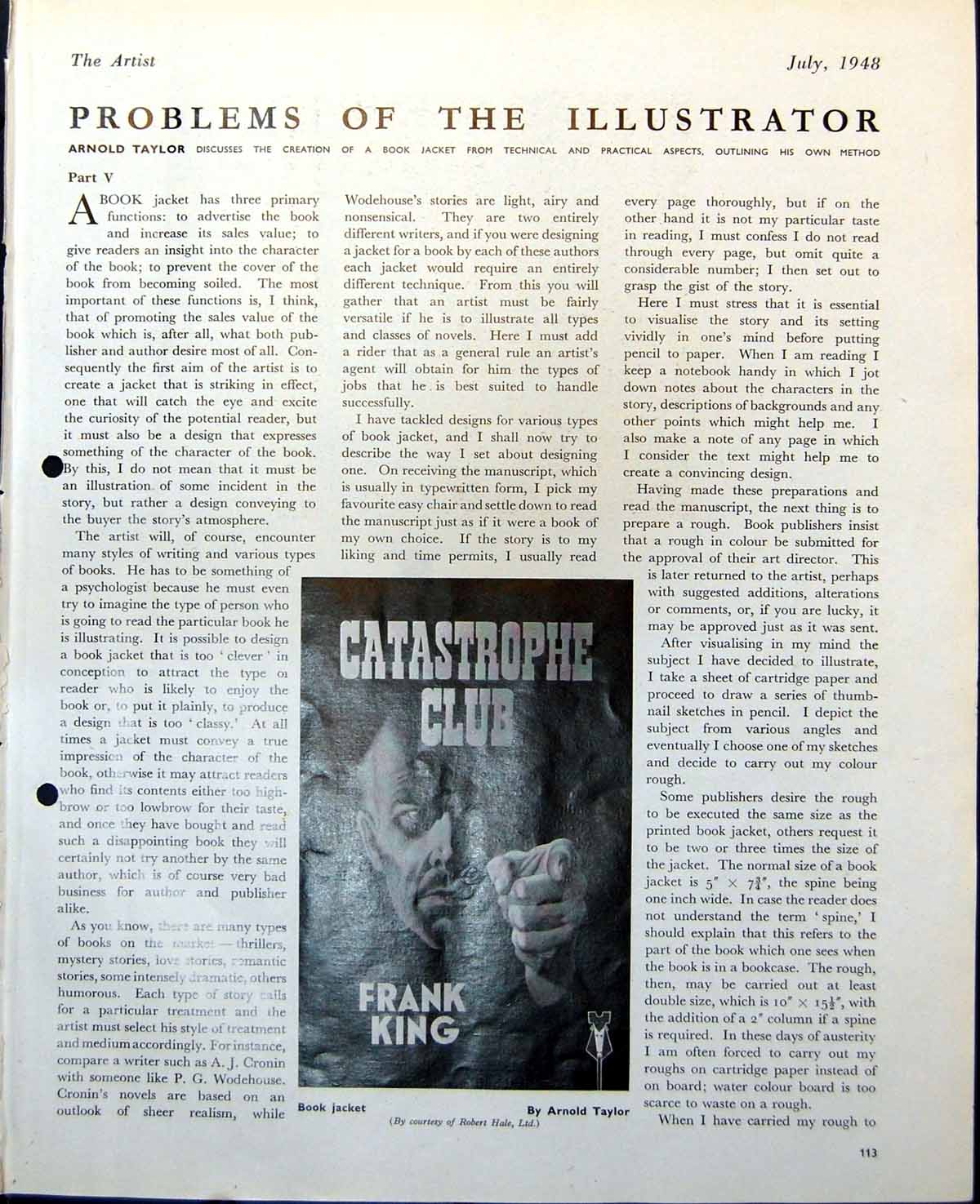 Antique Print Catastrophe Club Book Jacket A Taylor Rough Lady Hatbox 1948