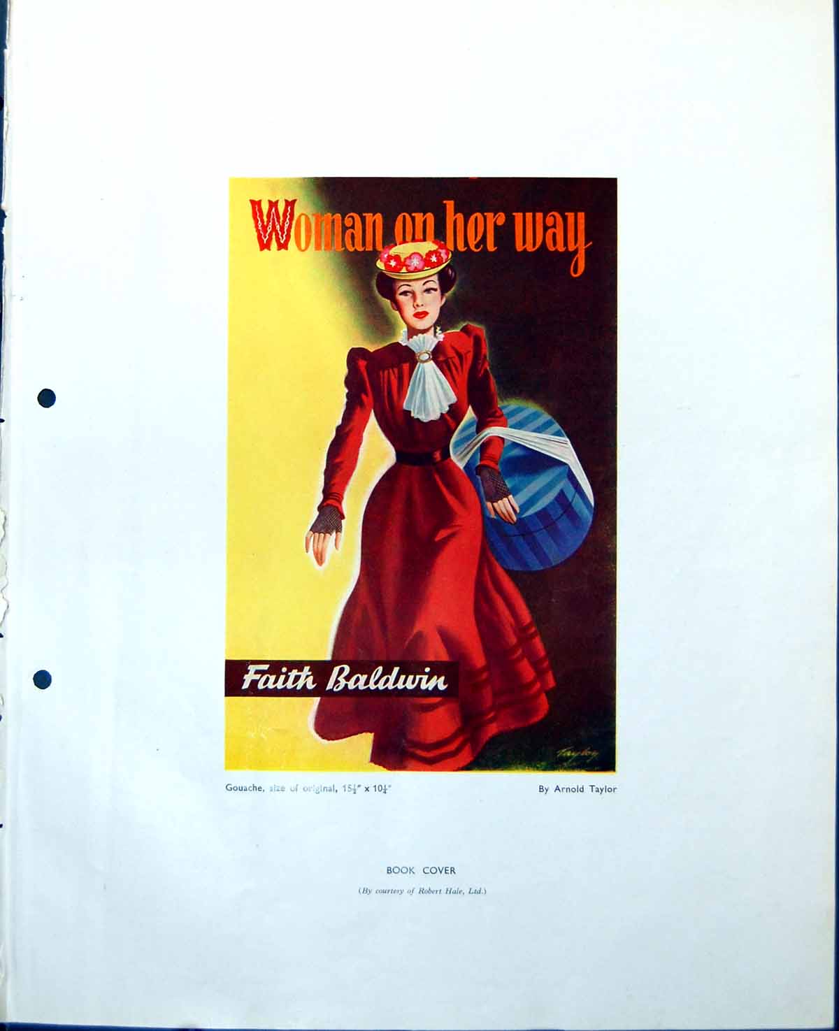 Old Lady Hat Box Bookcover ArnTaylor Iceit Display L Johnstone 1948 20th