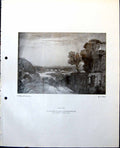 Old Print Macon F Short From Turner Drawing Tree Landscape Allcott 1948 0 20th